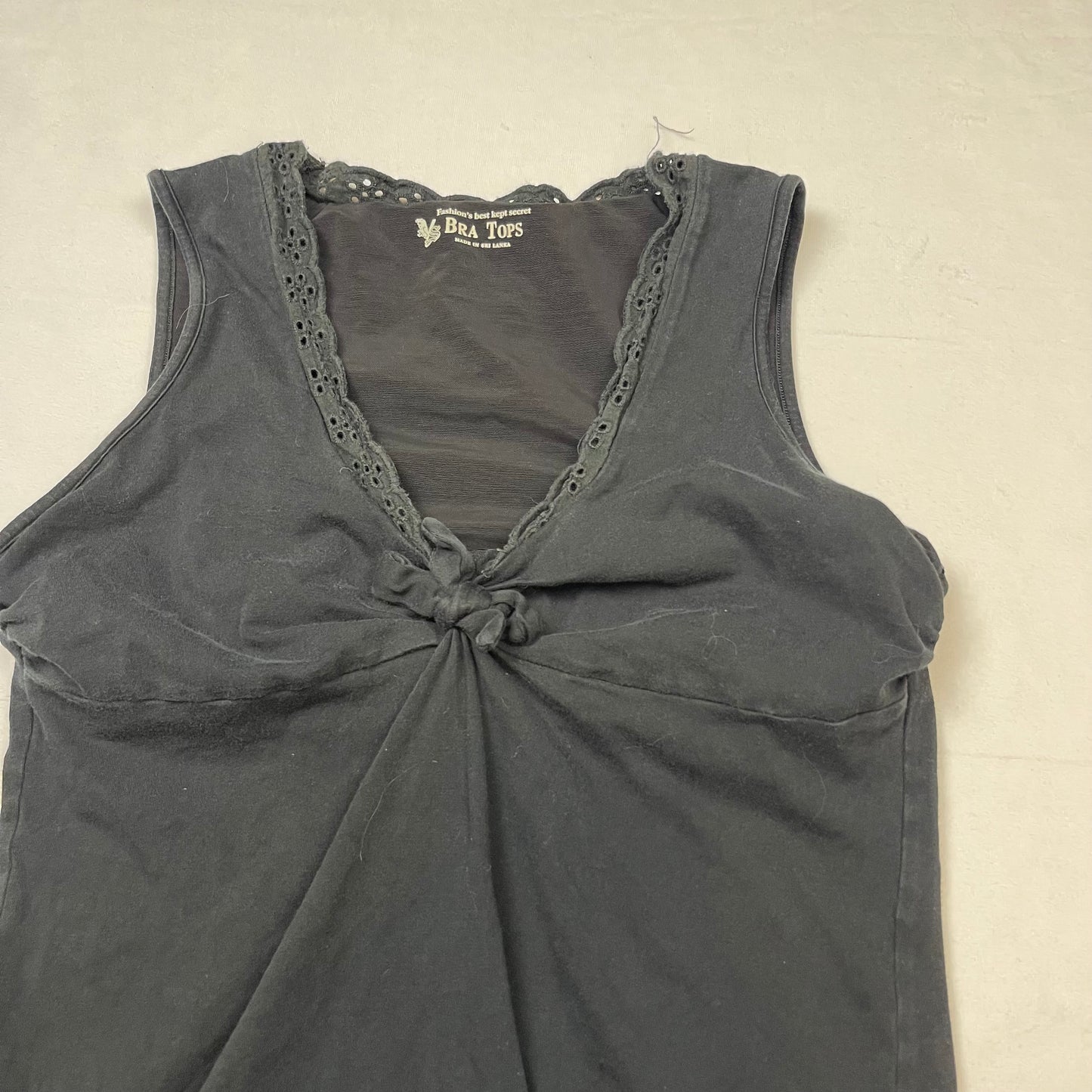 Y2K tie up tank top (L)