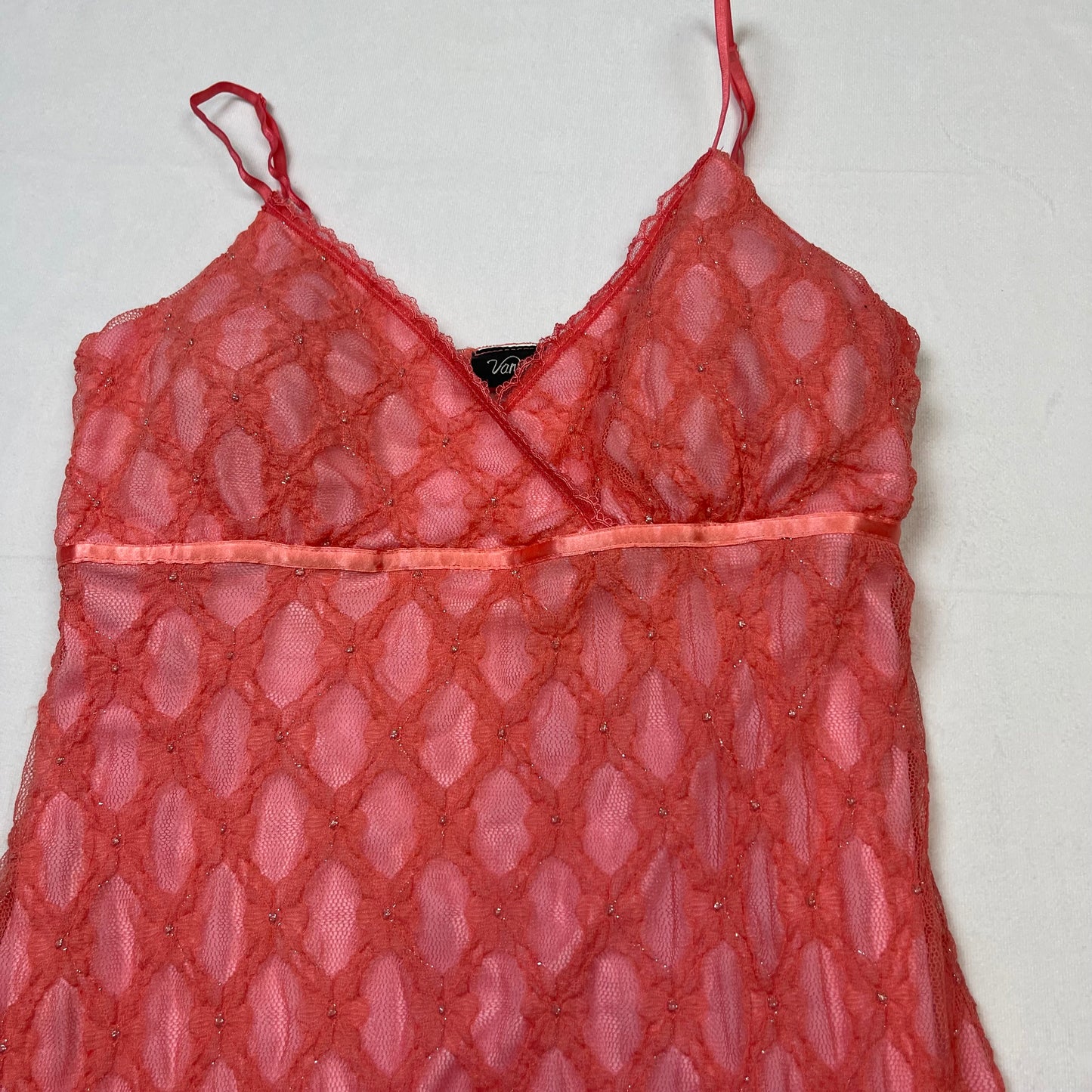 Y2K mesh babydoll top (L)