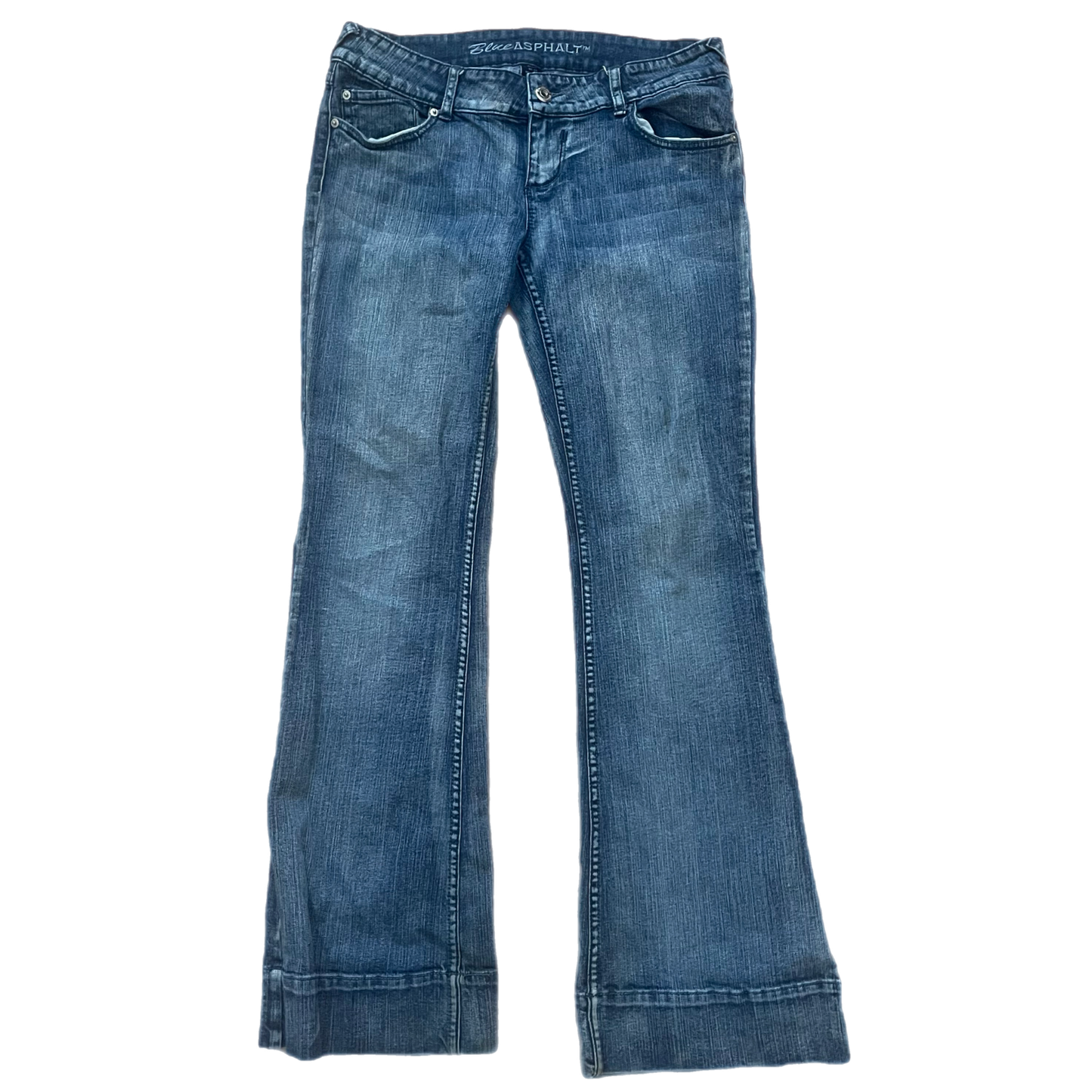 Y2K cuffed low rise jeans (31”)