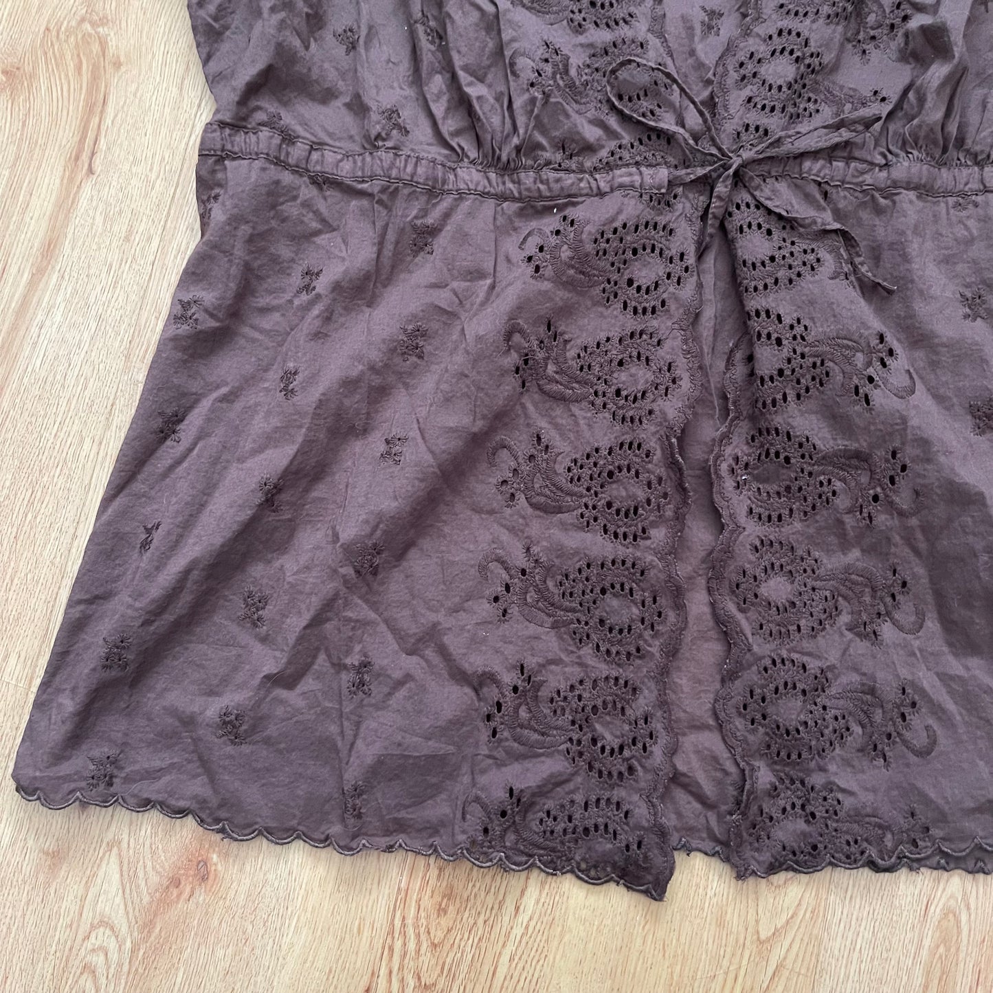 Whimsygoth tie up top (XL)