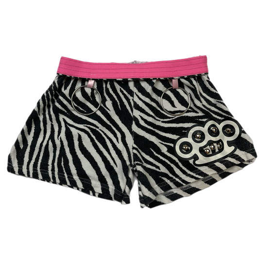 Scene upcycled brass knuckles shorts (XS)