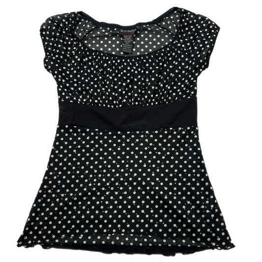 Y2K polka dot baby doll top (S)