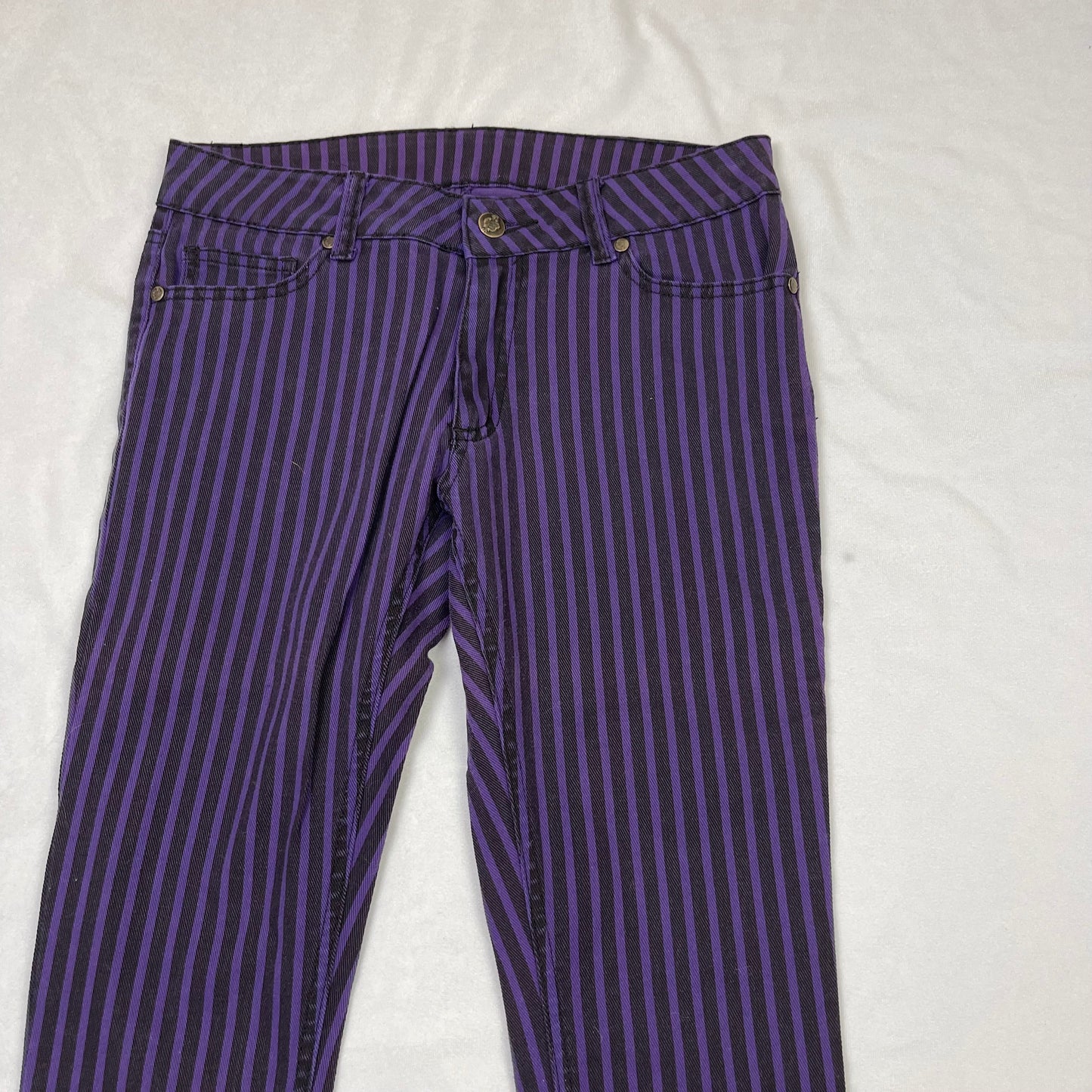 Emo pinstripe ultra skinny jeans (28”)