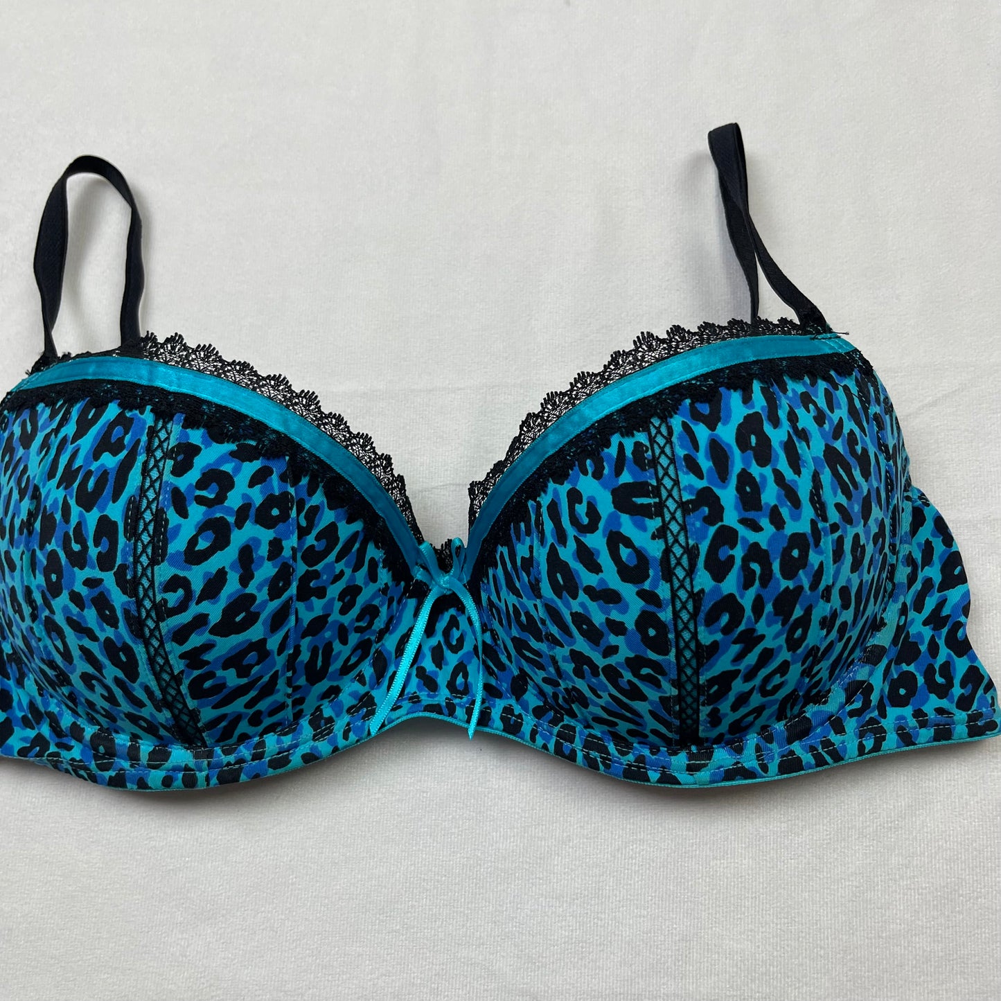 Y2K animal print push up bra (34C)