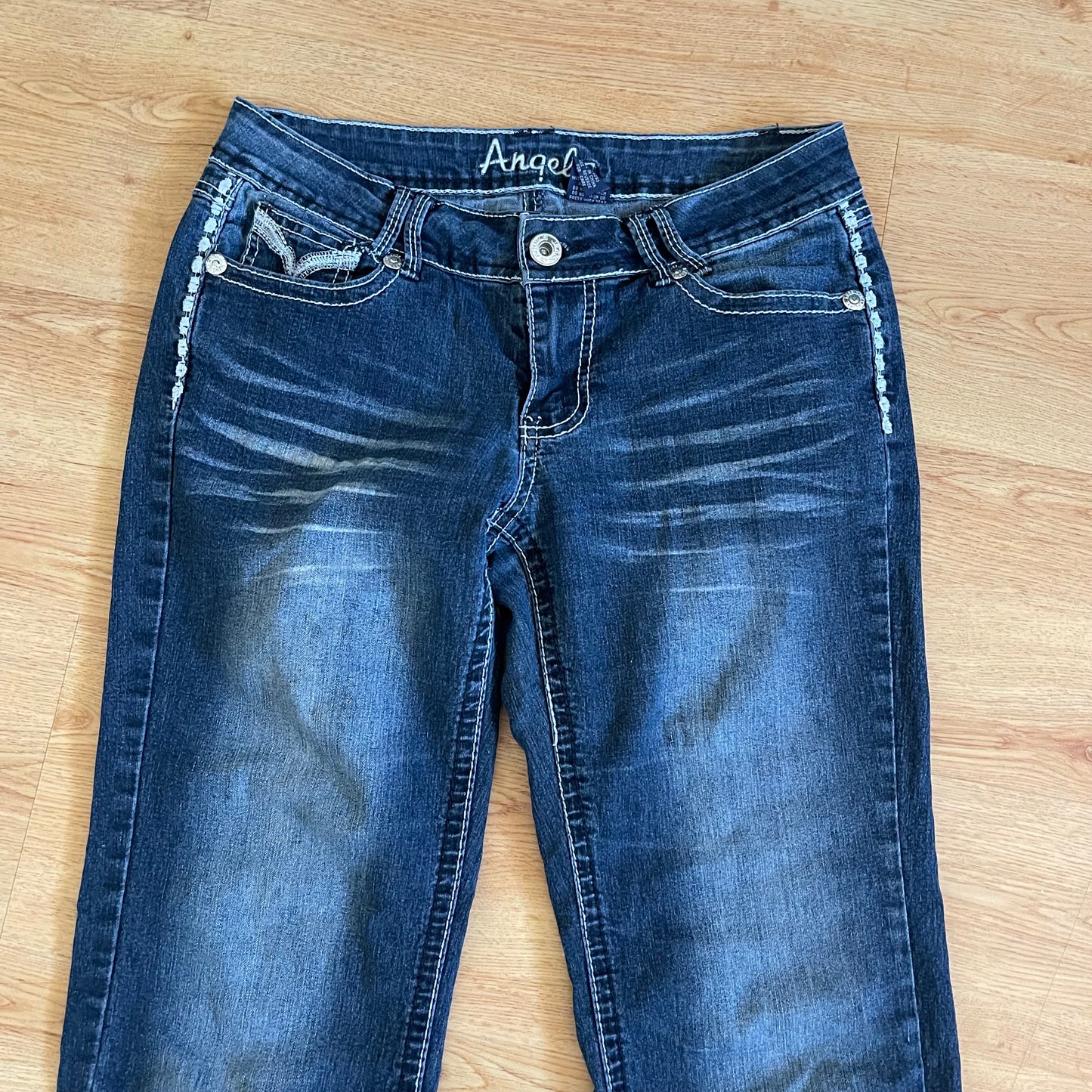 Y2K angels low rise jeans (31”)