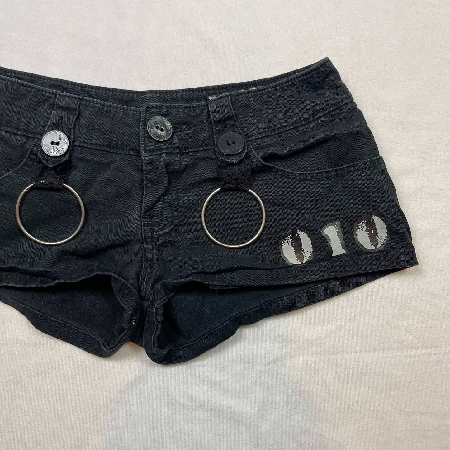 Emo upcycled micro shorts (27”)