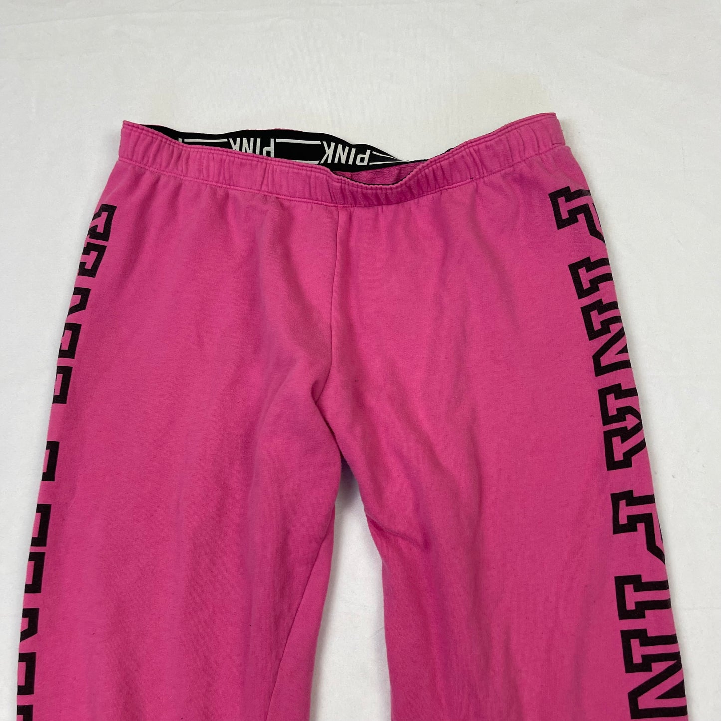 Y2K pink graphic sweatpants (L)