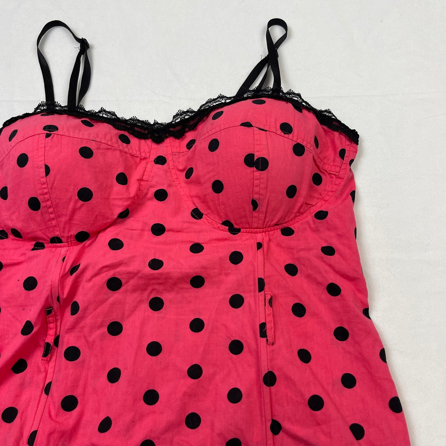 Y2K polka dot corset top (1X)