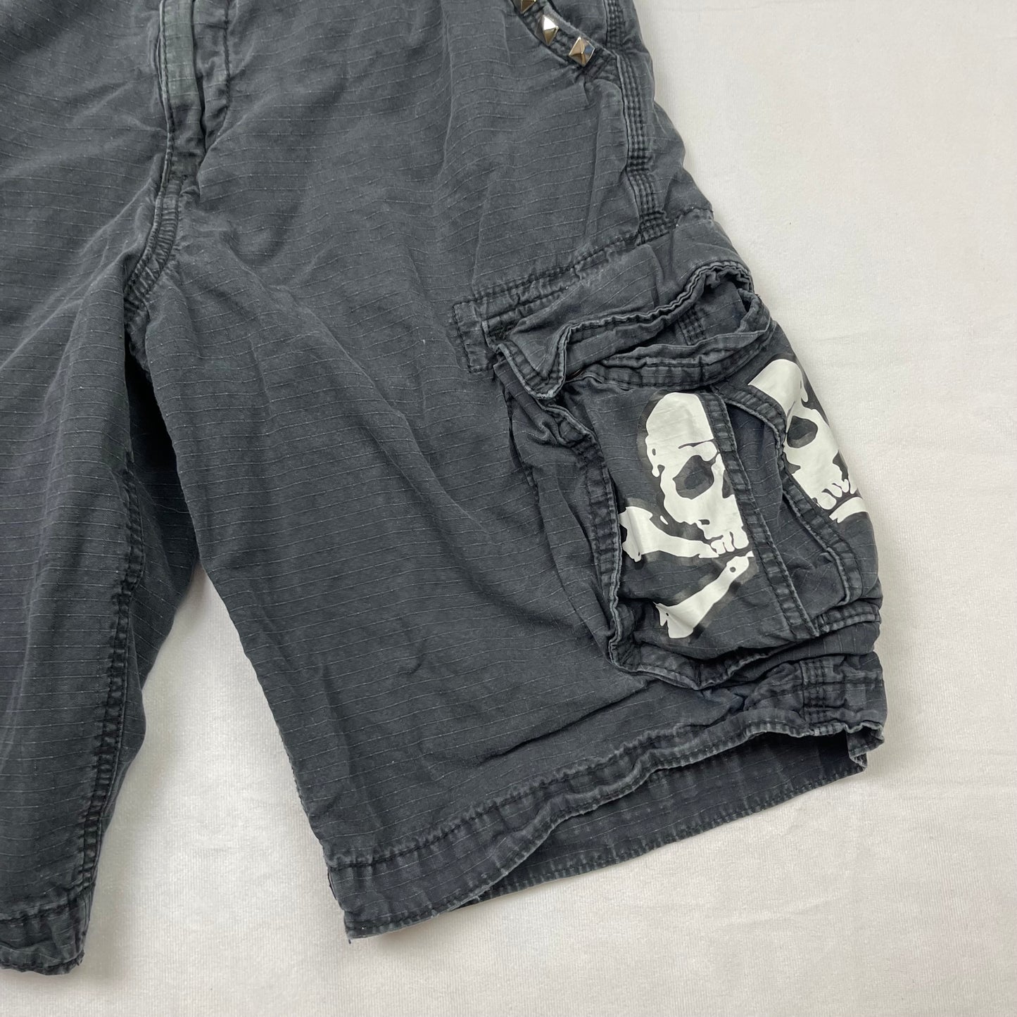 Emo upcycled baggy boy shorts (28”)