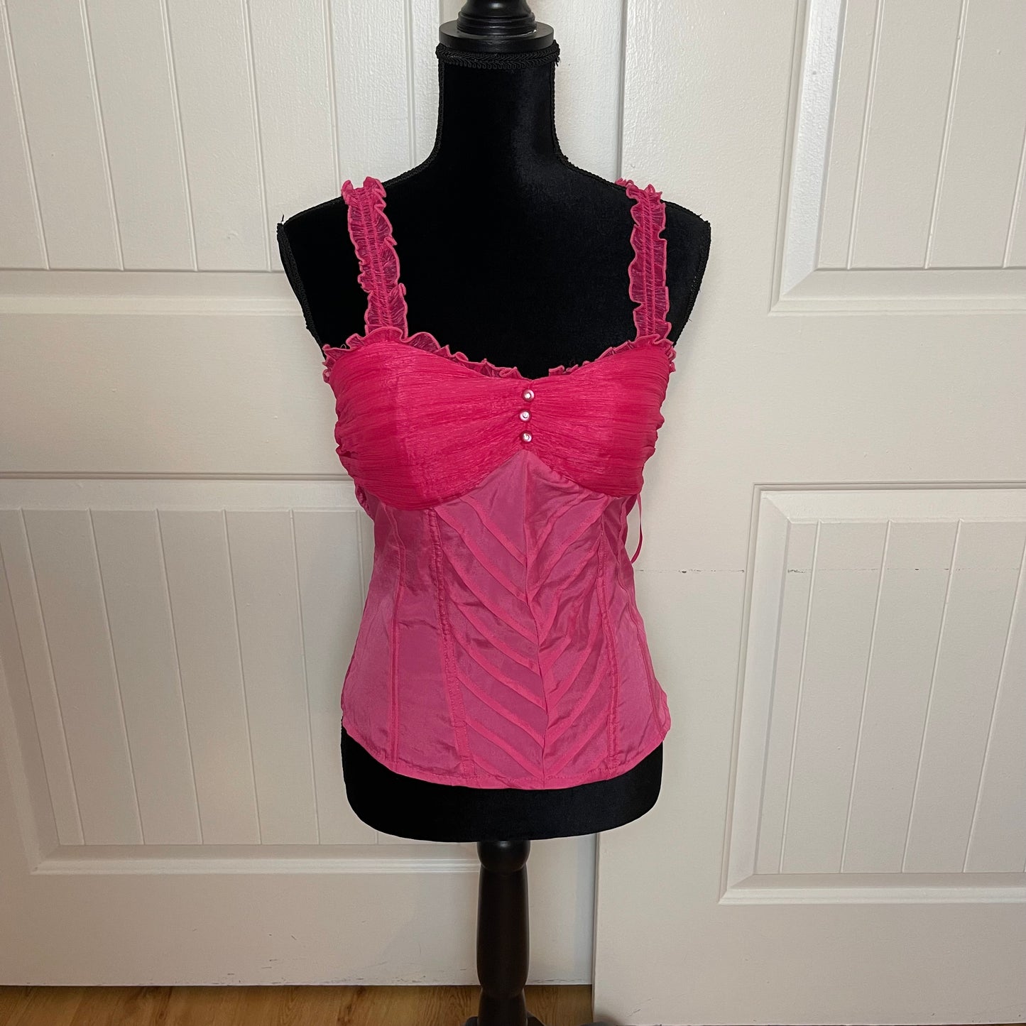 Y2K ruffle party top (S/M)