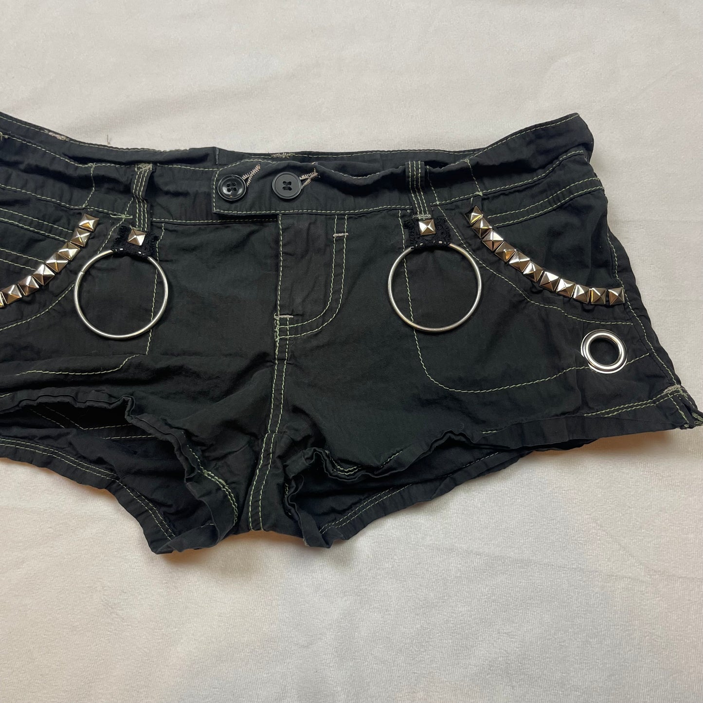 Emo upcycled micro shorts (30”)