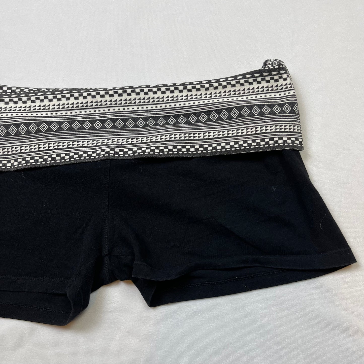 Y2K boho fold over mini shorts (XL)