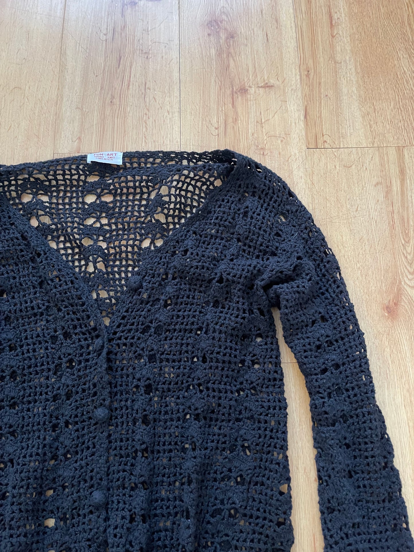 Whimsygoth crochet cardigan (L)