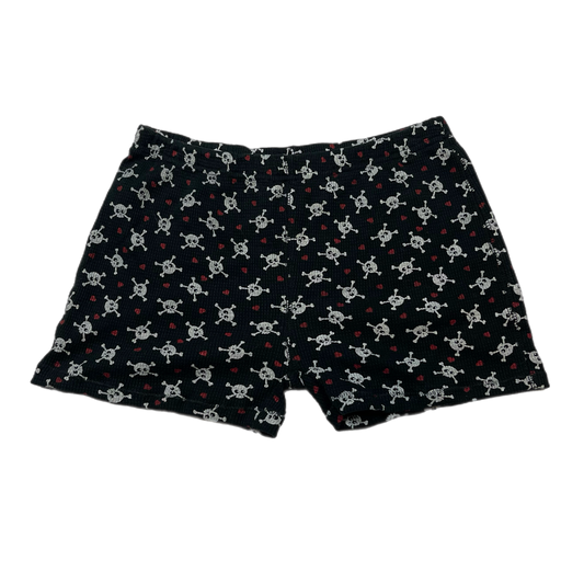 Emo skull graphic micro shorts (S)