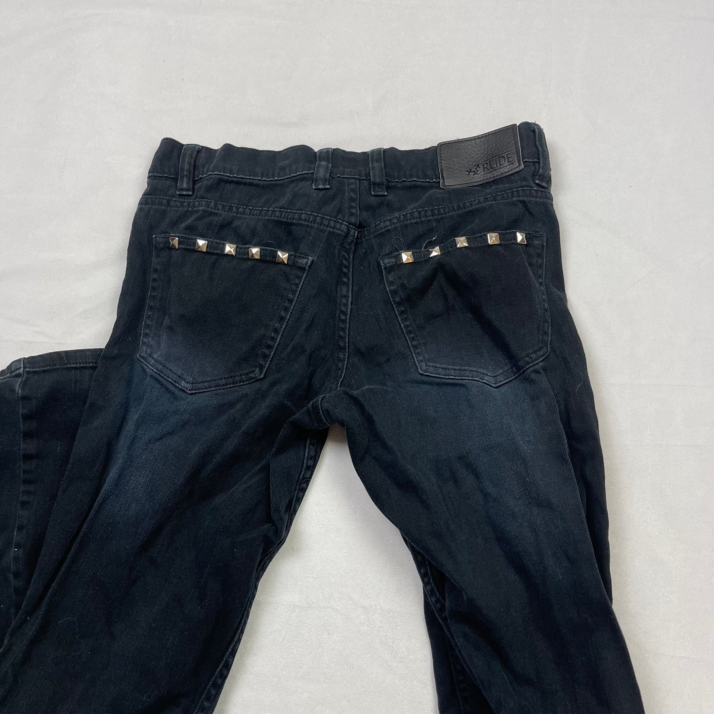 Emo stud super skinny jeans (28”)