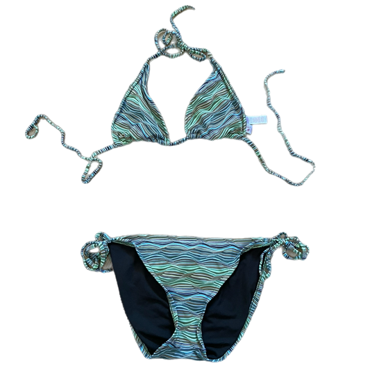 Y2K green OP bikini set (L)