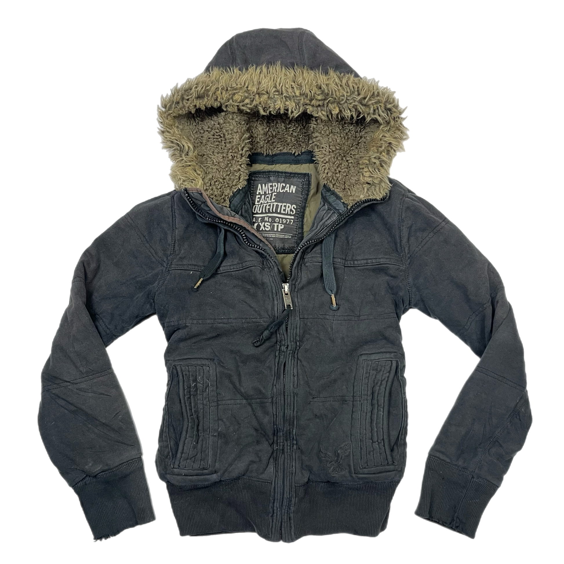 Y2K American eagle fur jacket (XXS) – Industry Flunk Y2K American eagle fur jacket (XXS) – Industry Flunk