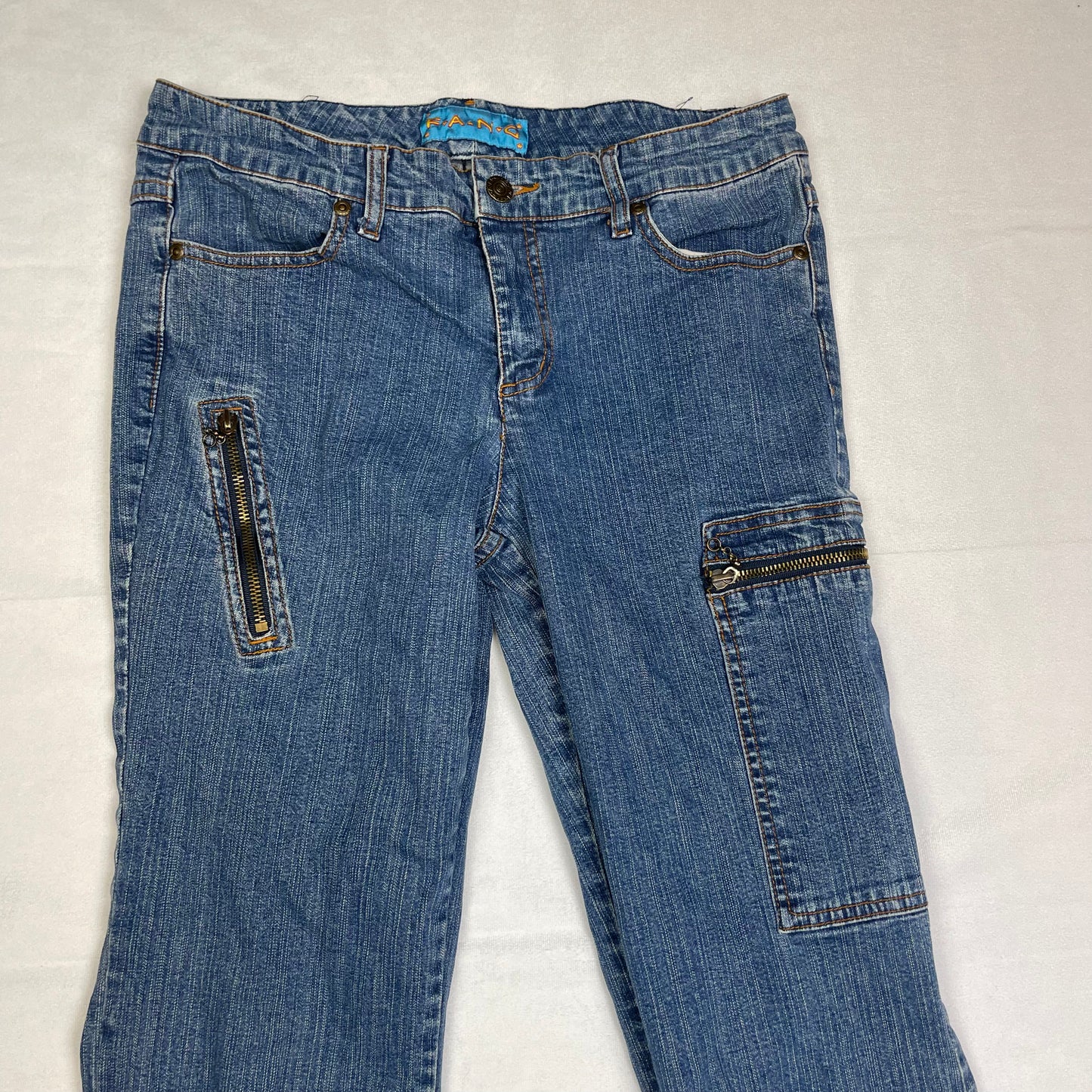 Rave mesh zipper jeans (28”)