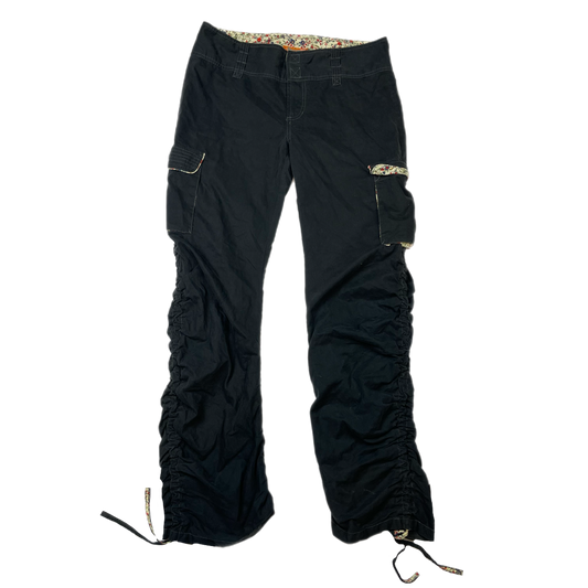 Y2K ruched cargo low rise pants (11)