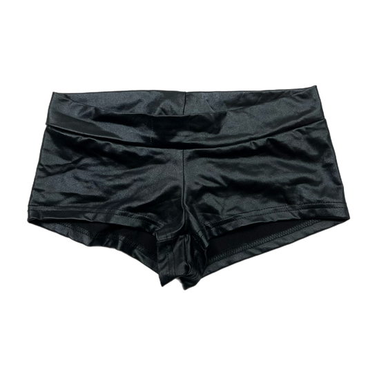 Pleather micro mini shorts (S)