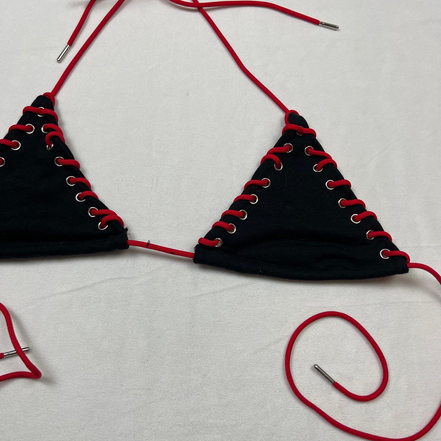 Mallgoth grommet tie up bikini top (S)