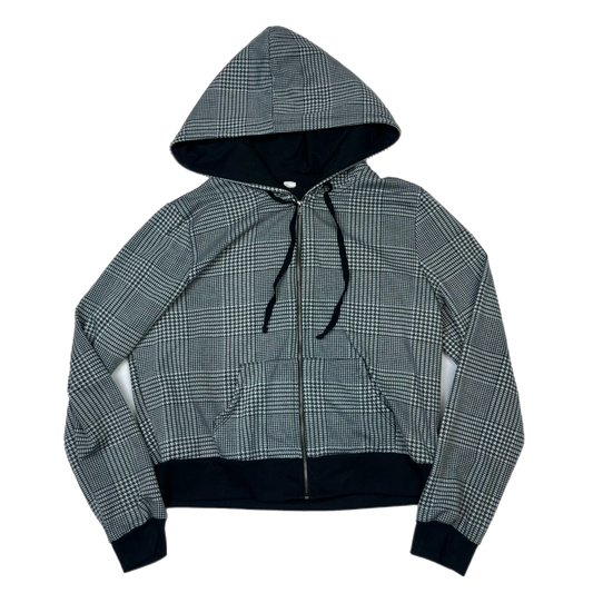 Grunge houndstooth hoodie (L)