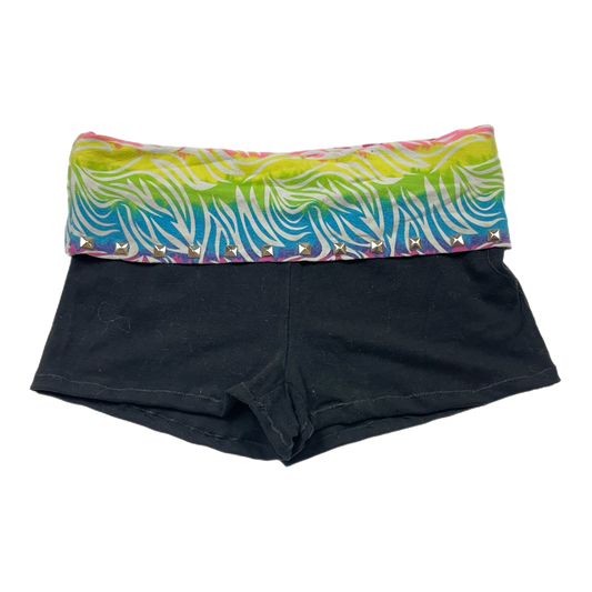 Y2K zebra print micro shorts (XS)