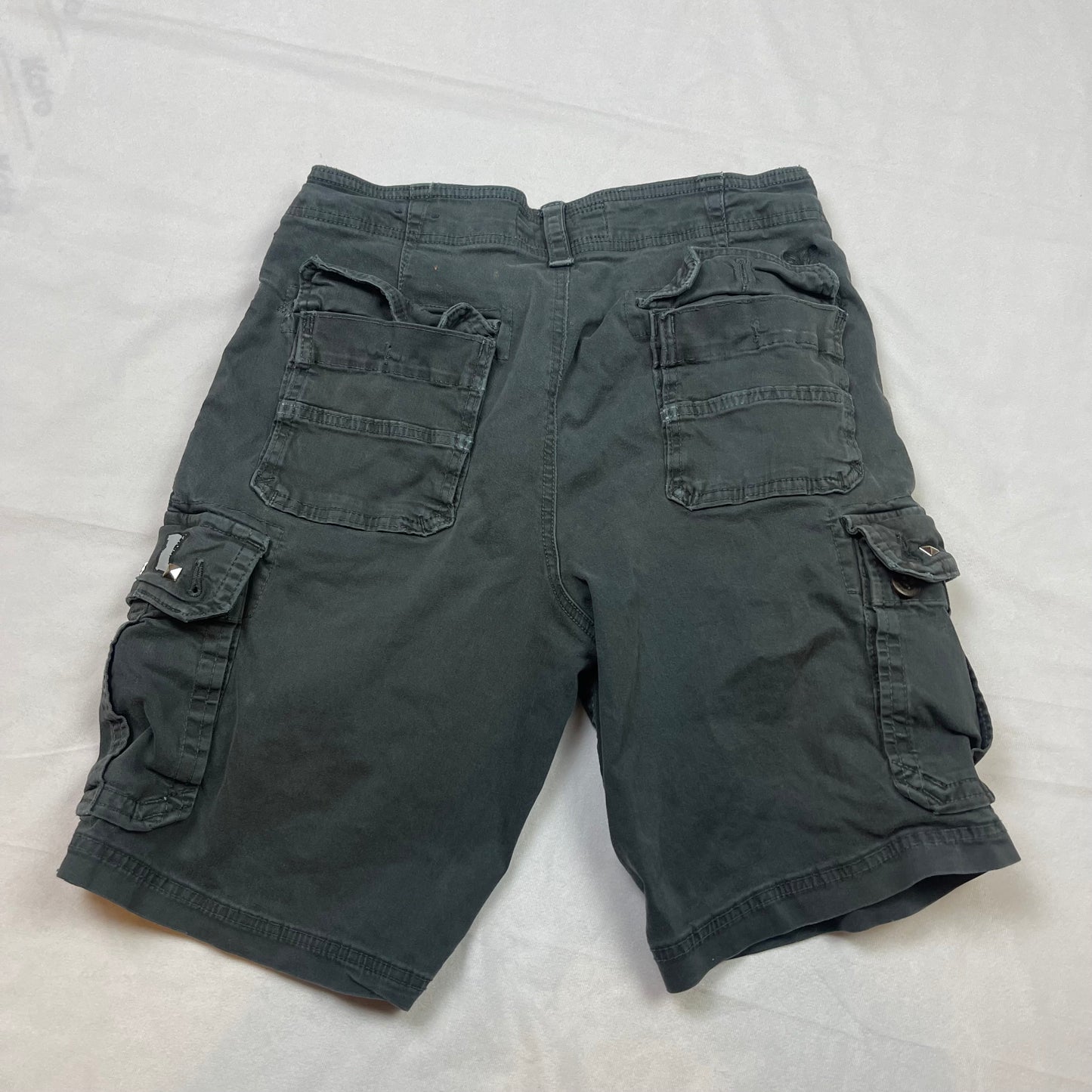 Emo upcycled cargo boy shorts (30”)