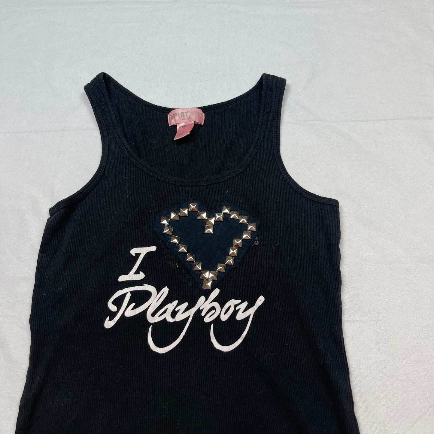 Y2K studded playboy top (L)