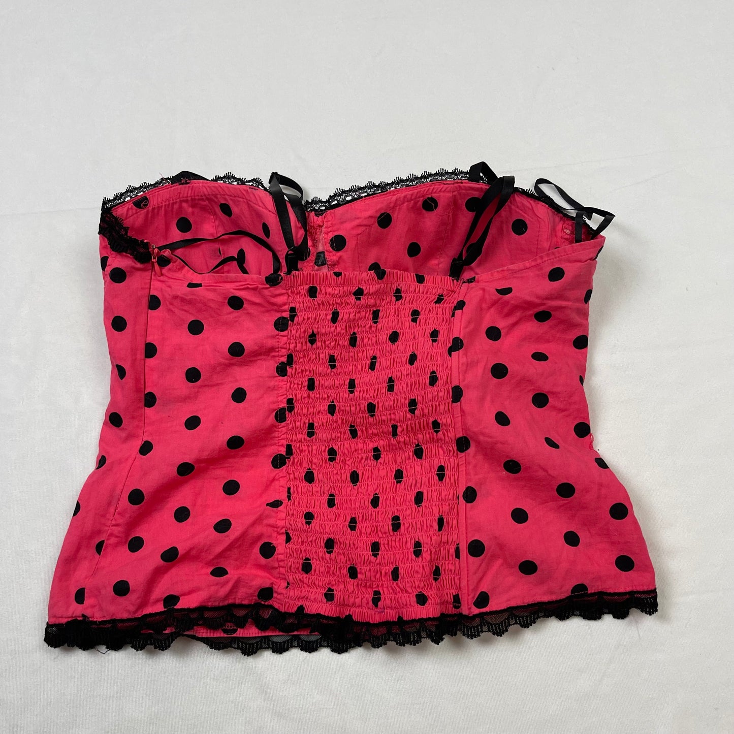 Y2K polka dot corset top (1X)