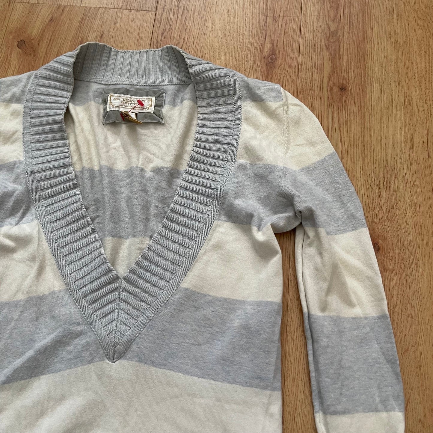 Y2K striped American eagle top (M)