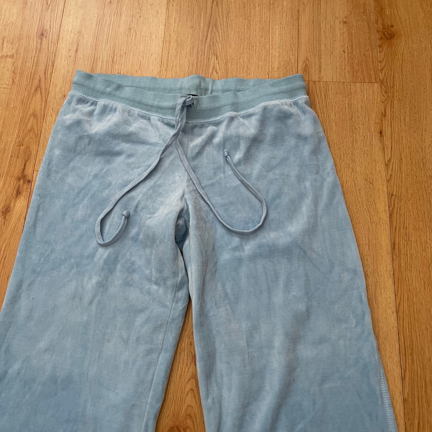 Y2K baby blue velour rampage pants (L)