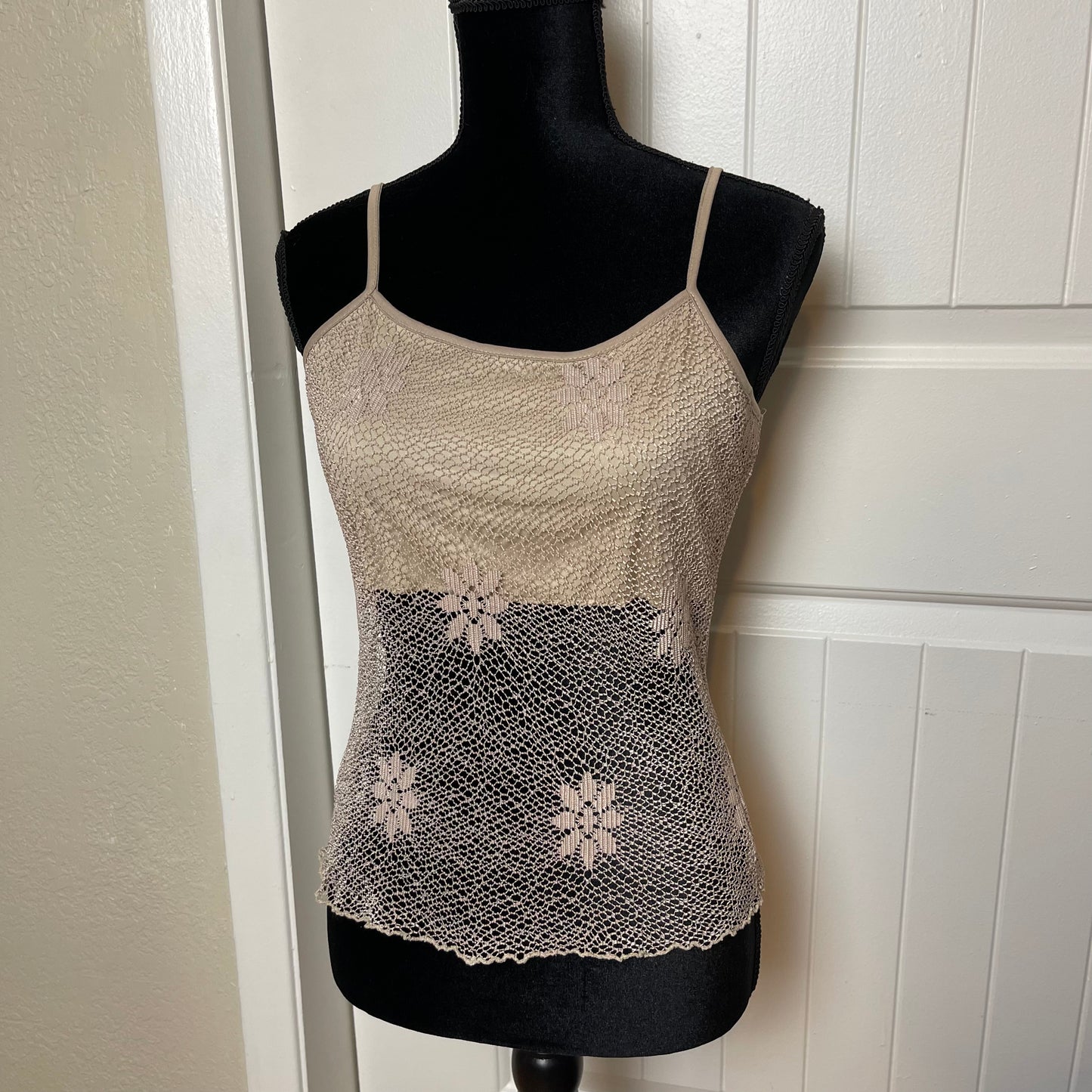 Coquette floral mesh top (S&XL)