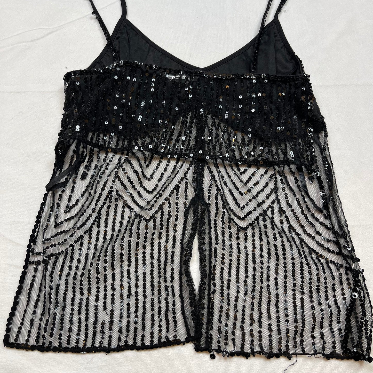 Y2k Bebe beaded backless top (M)