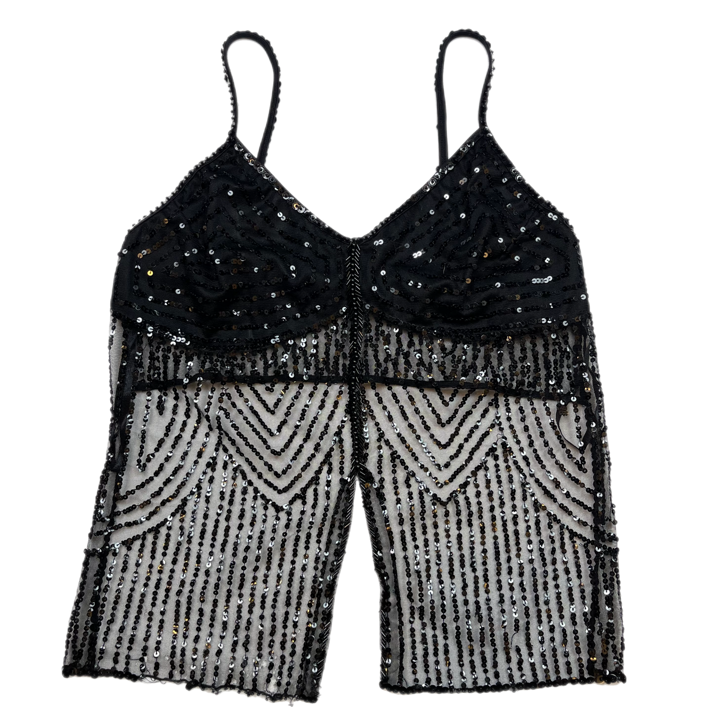 Y2k Bebe beaded backless top (M)