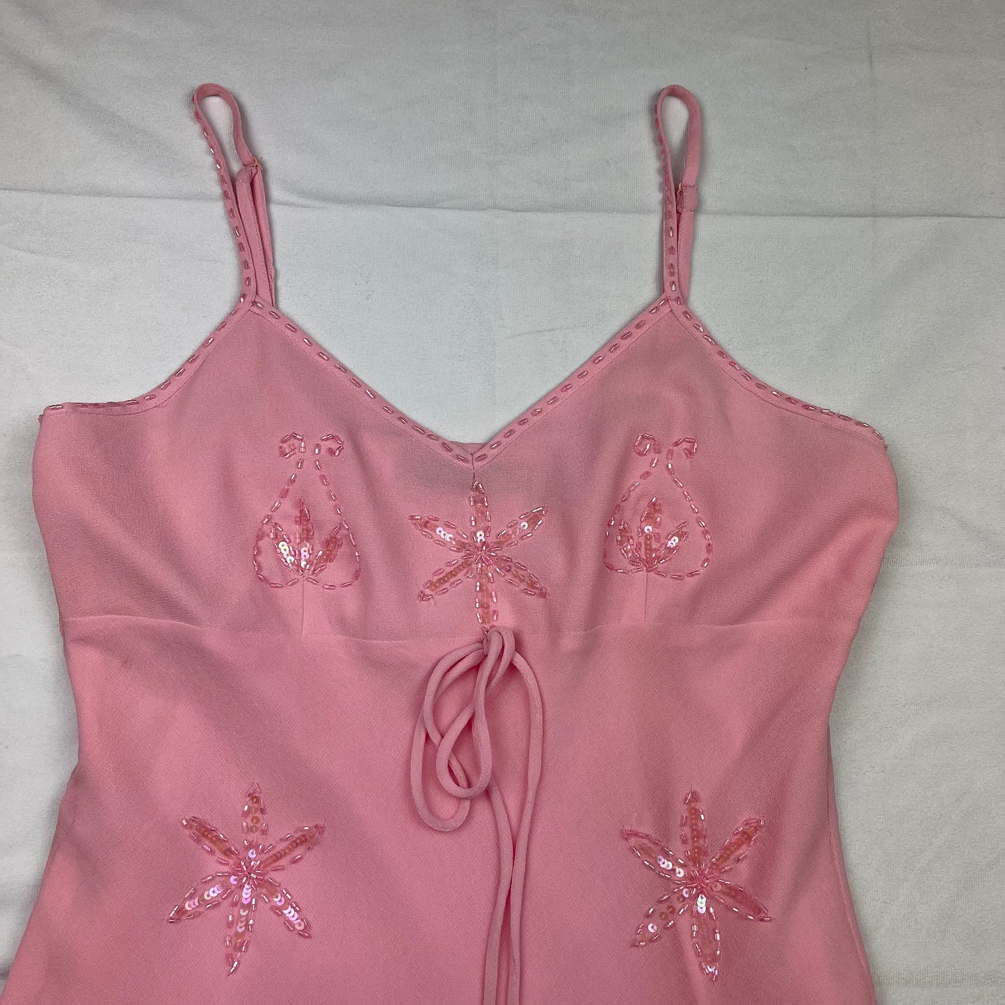 Pink beaded dress (M)